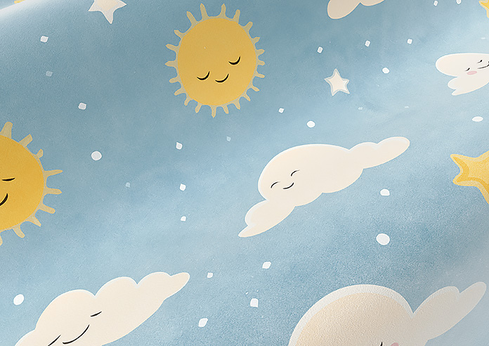 Cloud Nine, Sunshine - Motorised Roman Blind - Image 4